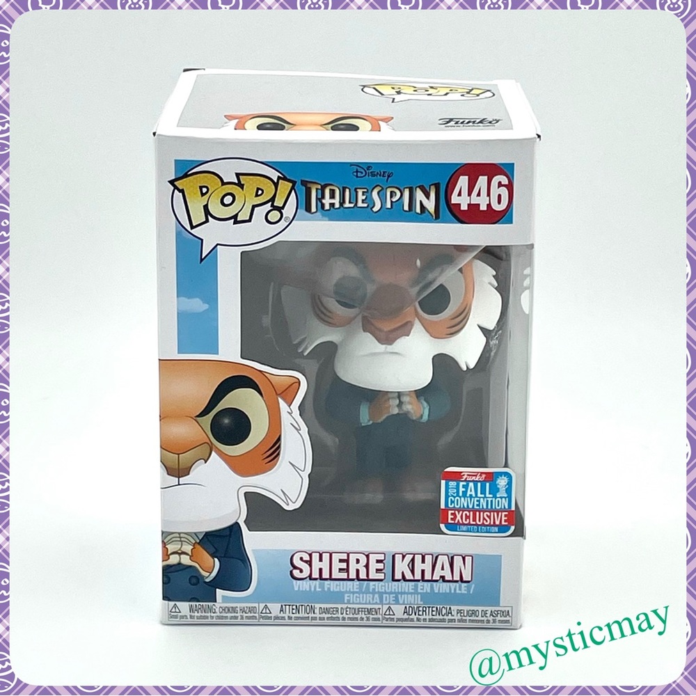 Funko POP 2018 Fall Con Exclusive Disney TALESPIN 446 SHERE KHAN Vinyl Figure